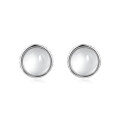 wholesale 925 Sterling Silver Precision Crafted Circular Lenses With Reflective Silver Rims-0-1