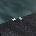 wholesale 925 Sterling Silver Elegant Star-shaped Zircon Earrings In Sterling Silver-0-5