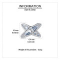 wholesale 925 Sterling Silver Elegant Star-shaped Zircon Earrings In Sterling Silver-0-3