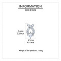 wholesale 925 Sterling Silver Elegant Zircon Earrings In Silver Setting With Symmetrical Halo Design-0-3