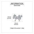 wholesale 925 Sterling Silver Elegant Zircon Bow Stud Earrings – Luxurious Sterling Silver Jewelry-0-3