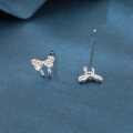 wholesale 925 Sterling Silver Elegant Zircon Butterfly Stud Earrings In Sterling Silver-0-1