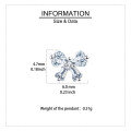 wholesale 925 Sterling Silver Elegant Butterfly Gemstone Earrings: Sparkling Silver Studs On Deep Blue Velvet-0-3