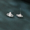 wholesale 925 Sterling Silver Elegant Zircon Crown Earrings: Luxury Jewelry With Timeless Appeal-0-1