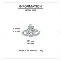 wholesale 925 Sterling Silver Elegant Zircon Crown Earrings: Luxury Jewelry With Timeless Appeal-0-3