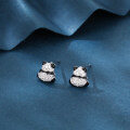 wholesale 925 Sterling Silver Luxury Zircon Frog Stud Earrings-0-4