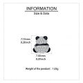 wholesale 925 Sterling Silver Luxury Zircon Frog Stud Earrings-0-3