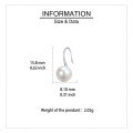 wholesale 925 Sterling Silver Elegant Pearl Drop Earrings In Sterling Silver-0-3