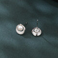 wholesale 925 Sterling Silver Elegant Pearl & Zircon Halo Stud Earrings-0-1