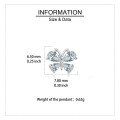 wholesale 925 Sterling Silver Elegant Zircon Floral Stud Earrings-0-3