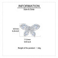 wholesale 925 Sterling Silver Elegant Butterfly Crystal Stud Earrings In Sterling Silver-0-3