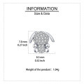 wholesale 925 Sterling Silver Adorable Zircon-encrusted Bunny Stud Earrings-0-3