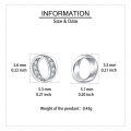 wholesale 925 Sterling Silver Elegant Interlocking Circle Stud Earrings With Zircon Accents-0-3
