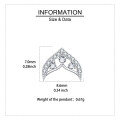 wholesale 925 Sterling Silver Elegant Silver Crescent Moon Crystal Earrings-0-3