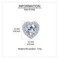 wholesale 925 Sterling Silver Eternal Love Heart-shaped Zircon Earrings With Sparkling Accents-0-3