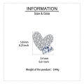 wholesale 925 Sterling Silver Luxury Heart-shaped Zircon-studded Stud Earrings-0-3