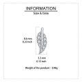 wholesale 925 Sterling Silver **zircon Leaf Earrings In Sterling Silver: Modern Luxury Jewelry**-0-3