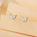 wholesale 925 Sterling Silver Elegant Silver Stud Earrings With Marquise Zircons - Timeless Sophistication-0-4