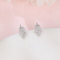 wholesale 925 Sterling Silver Elegant Zircon Leaf Earrings: A Symphony Of Luxury And Nature-0-4