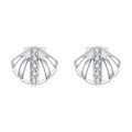 wholesale 925 Sterling Silver Elegant Crown-shaped Zircon Earrings In Sterling Silver-0-1