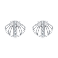 wholesale 925 Sterling Silver Elegant Crown-shaped Zircon Earrings In Sterling Silver-0-0