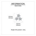 wholesale 925 Sterling Silver Elegant Starburst Zircon Stud Earrings In Sterling Silver-0-3