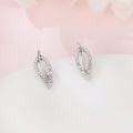 wholesale 925 Sterling Silver Elegant Teardrop Zircon Earrings In Sterling Silver-0-5