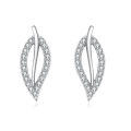 wholesale 925 Sterling Silver Elegant Teardrop Zircon Earrings In Sterling Silver-0-1