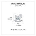 wholesale 925 Sterling Silver **zircon Unicorn Rocking Horse Earrings In Sterling Silver**-0-2