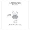 wholesale 925 Sterling Silver **fashionable Rabbit Design Zircon-studded Silver Earrings**-0-2