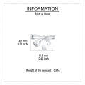 wholesale 925 Sterling Silver Elegant Silver Metallic Bows For Gift Wrapping And Decor-0-2