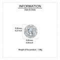 wholesale 925 Sterling Silver Elegant Floral Moissanite Stud Earrings: Luxury Jewelry Gift-0-3