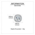wholesale 925 Sterling Silver Elegant Moissanite Halo Stud Earrings In Sterling Silver-0-3
