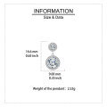 wholesale 925 Sterling Silver Elegant Moissanite Drop Earrings In Silver Halo Setting – Timeless Luxury Jewelry-0-3