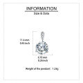 wholesale 925 Sterling Silver Elegant Plated with White Gold Moissanite Stud Earrings With Floral Accent-0-4