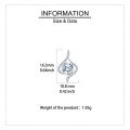 wholesale 925 Sterling Silver Elegant Moissanite Stud Earrings With Twisted Silver Design-0-3