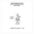 wholesale 925 Sterling Silver Elegant Moissanite Leaf Earrings In Sterling Silver With Sparkling Accents-0-3