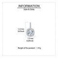 wholesale 925 Sterling Silver Elegant Square Halo Moissanite Earrings With Round Center Stone-0-3