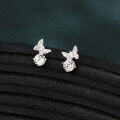 wholesale 925 Sterling Silver Butterfly Moissanite Earrings In Sterling Silver-0-1