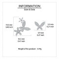 wholesale 925 Sterling Silver Elegant Dragonfly & Butterfly Earrings In Sterling Silver With Cubic Zirconia Accents-0-2