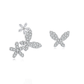 wholesale 925 Sterling Silver Elegant Dragonfly & Butterfly Earrings In Sterling Silver With Cubic Zirconia Accents-0-5