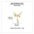 wholesale 925 Sterling Silver Elegant Plated With Gold Bow Necklace With Zircon Accents-0-3