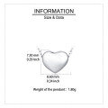 wholesale 925 Sterling Silver Classic Silver Heart Pendant Necklace-0-3