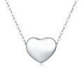 wholesale 925 Sterling Silver Classic Silver Heart Pendant Necklace-0-0