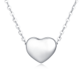 wholesale 925 Sterling Silver Classic Silver Heart Pendant Necklace-0-5