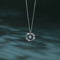 wholesale 925 Sterling Silver Eternal Grace: Dolphin Zircon Pendant Necklace-0-4