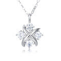 wholesale 925 Sterling Silver Elegant Zircon Cross Pendant Necklace In Sterling Silver – Timeless Luxury Jewelry-0-1