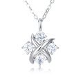 wholesale 925 Sterling Silver Elegant Zircon Cross Pendant Necklace In Sterling Silver – Timeless Luxury Jewelry-0-0
