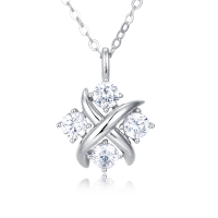 wholesale 925 Sterling Silver Elegant Zircon Cross Pendant Necklace In Sterling Silver – Timeless Luxury Jewelry-style