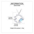 wholesale 925 Sterling Silver Celestial Zircon Necklace With Planet Ring, Star Moon Charm, And Elegantdesign-0-3